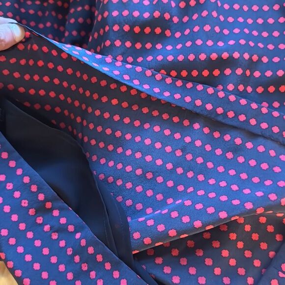 Marc by Marc Jacobs Navy Red Polka Dot Silk Shift Mini Dress Women’s Size 2 - Picture 9 of 9